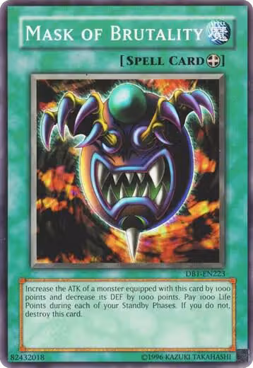 Mask of Brutality (DB1-EN223), Dark Beginning 1 — Yu-Gi-Oh! card price