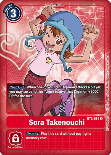 Sora Takenouchi (Box Topper) (BT2-084 R), Release Special Booster 1.0 — Digimon card price