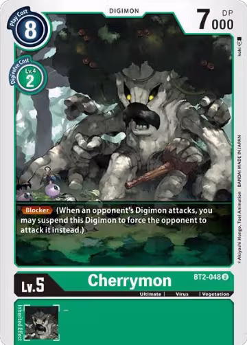 Cherrymon (BT2-048 U), Release Special Booster 1.0 — Digimon card price
