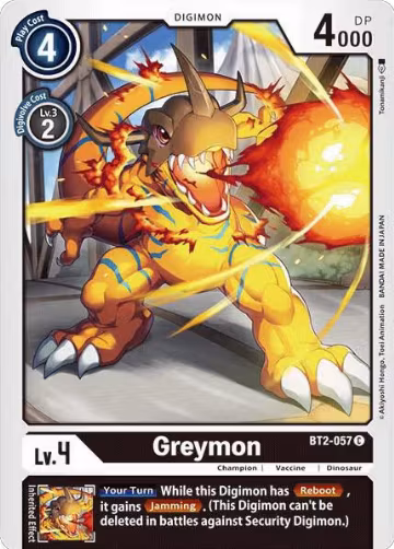 Greymon - BT2-057 (BT2-057 C), Release Special Booster 1.0 — Digimon card price