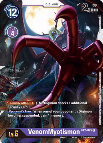VenomMyotismon (BT2-079 R), Release Special Booster 1.0 — Digimon card price