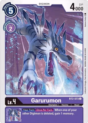 Garurumon - BT2-073 (BT2-073 C), Release Special Booster 1.0 — Digimon card price