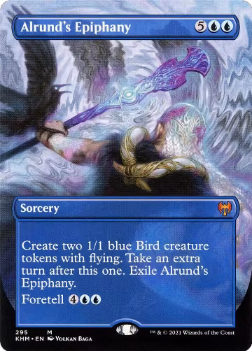 Alrund's Epiphany (Borderless) (295), Kaldheim — Magic card price