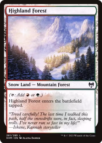 Highland Forest (261), Kaldheim — Magic card price