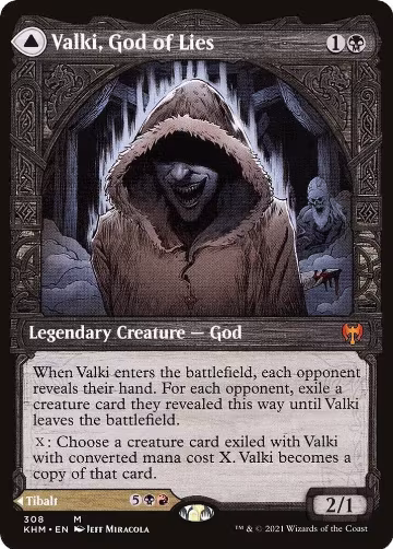 Valki, God of Lies (Showcase) (308), Kaldheim — Magic card price