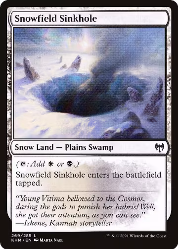 Snowfield Sinkhole (269), Kaldheim — Magic card price