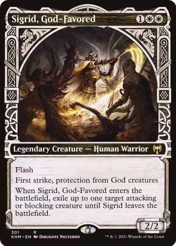 Sigrid, God-Favored (Showcase) (301), Kaldheim — Magic card price