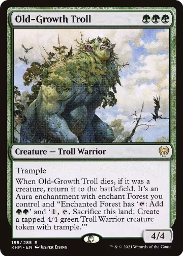 Old-Growth Troll (185), Kaldheim — Magic card price