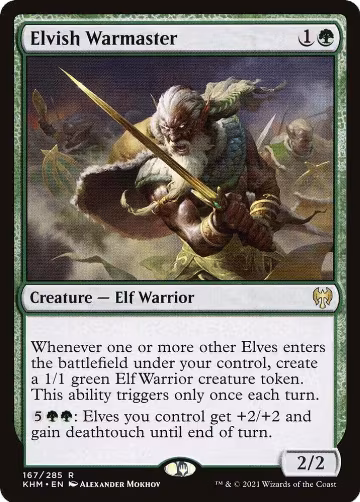 Elvish Warmaster (167), Kaldheim — Magic card price