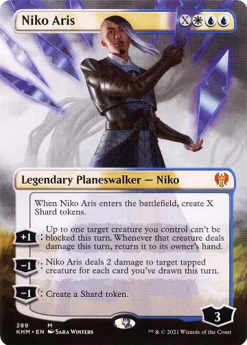 Niko Aris (Borderless) (289), Kaldheim — Magic card price