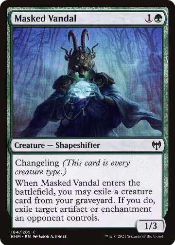 Masked Vandal (184), Kaldheim — Magic card price