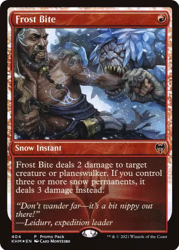 Frost Bite (404), Promo Pack: Kaldheim — Magic card price