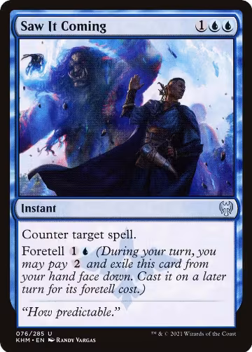 Saw It Coming (76), Kaldheim — Magic card price