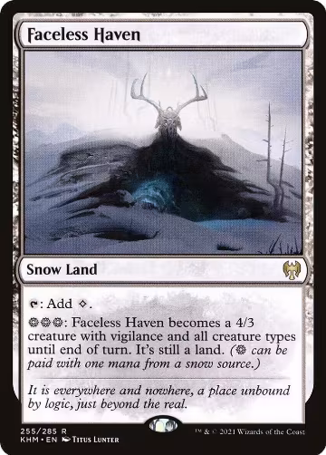 Faceless Haven (255), Kaldheim — Magic card price