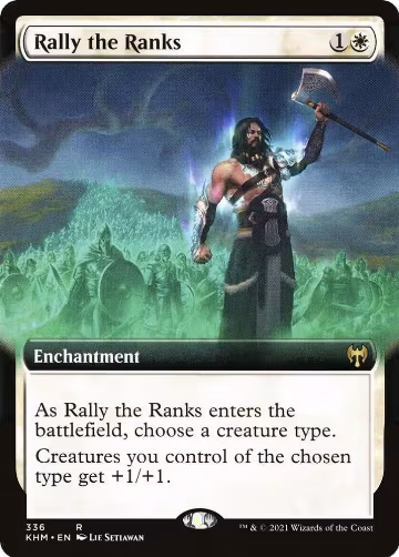 Rally the Ranks (Extended Art) (336), Kaldheim — Magic card price