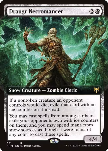 Draugr Necromancer (Extended Art) (351), Kaldheim — Magic card price