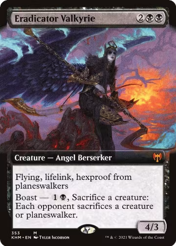 Eradicator Valkyrie (Extended Art) (353), Kaldheim — Magic card price