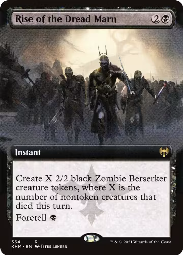Rise of the Dread Marn (Extended Art) (354), Kaldheim — Magic card price