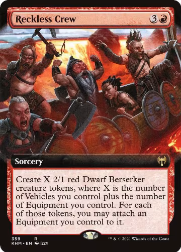 Reckless Crew (Extended Art) (359), Kaldheim — Magic card price