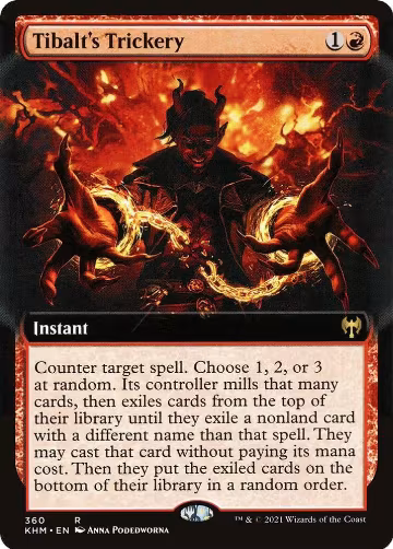 Tibalt's Trickery (Extended Art) (360), Kaldheim — Magic card price
