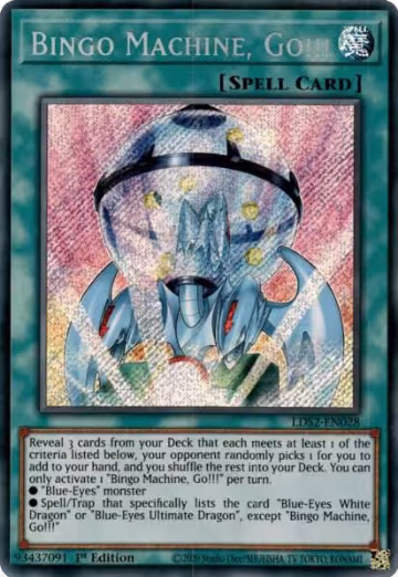 Bingo Machine, Go!!! (LDS2-EN028), Legendary Duelists: Season 2 — Yu-Gi-Oh! card price