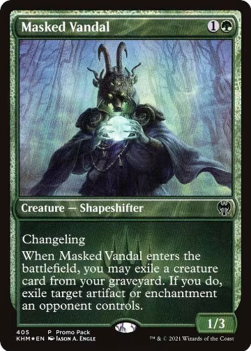 Masked Vandal (405), Promo Pack: Kaldheim — Magic card price