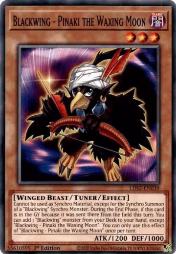 Blackwing - Pinaki the Waxing Moon (LDS2-EN039), Legendary Duelists: Season 2 — Yu-Gi-Oh! card price