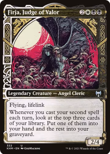 Firja, Judge of Valor (Showcase) (322), Kaldheim — Magic card price
