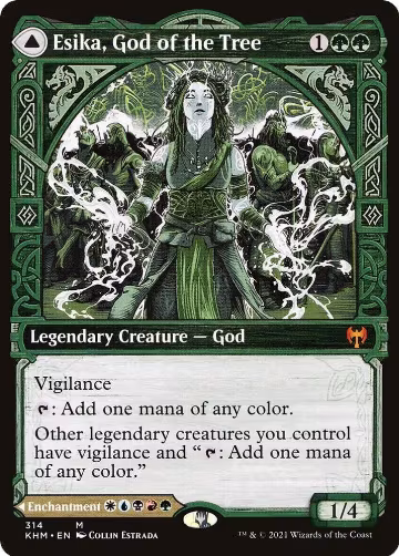 Esika, God of the Tree (Showcase) (314), Kaldheim — Magic card price