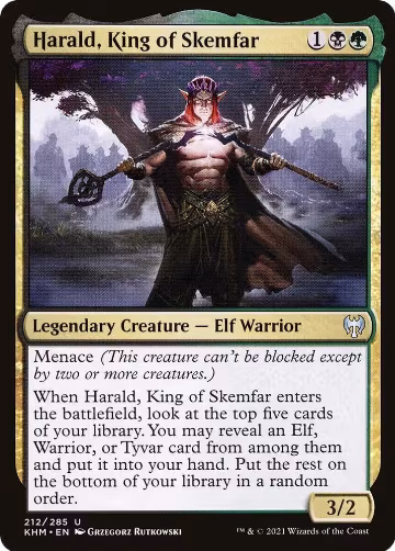 Harald, King of Skemfar (212), Kaldheim — Magic card price