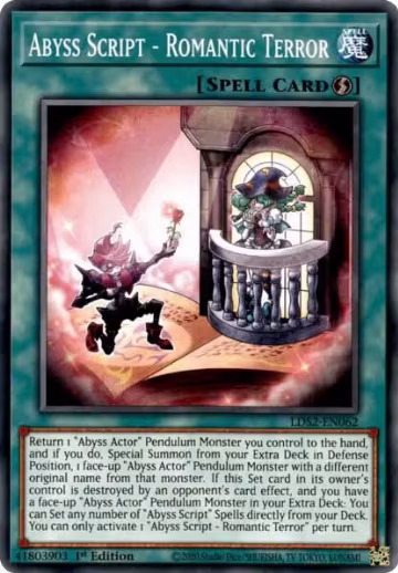 Abyss Script - Romantic Terror (LDS2-EN062), Legendary Duelists: Season 2 — Yu-Gi-Oh! card price