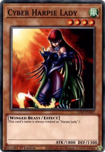 Cyber Harpie Lady (LDS2-EN067), Legendary Duelists: Season 2 — Yu-Gi-Oh! card price