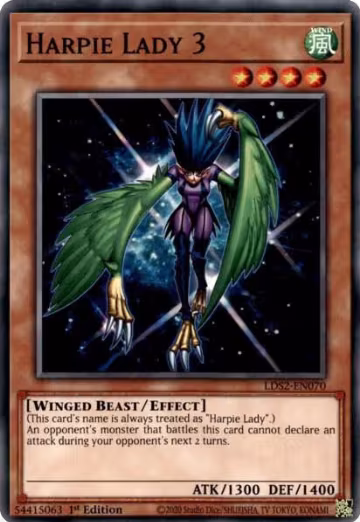 Harpie Lady 3 (LDS2-EN070), Legendary Duelists: Season 2 — Yu-Gi-Oh! card price