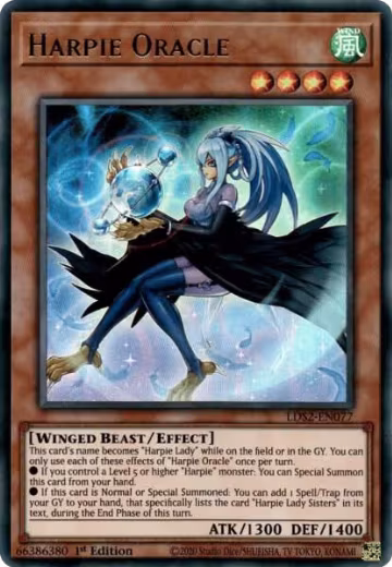 Harpie Oracle (LDS2-EN077), Legendary Duelists: Season 2 — Yu-Gi-Oh! card price