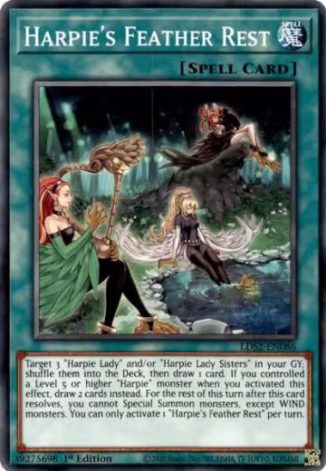 Harpie's Feather Rest (LDS2-EN086), Legendary Duelists: Season 2 — Yu-Gi-Oh! card price