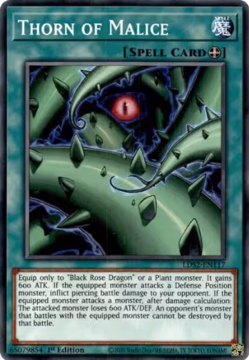 Thorn of Malice (LDS2-EN117), Legendary Duelists: Season 2 — Yu-Gi-Oh! card price