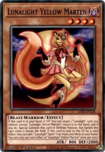 Lunalight Yellow Marten (LDS2-EN128), Legendary Duelists: Season 2 — Yu-Gi-Oh! card price