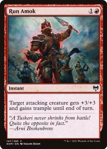 Run Amok (147), Kaldheim — Magic card price
