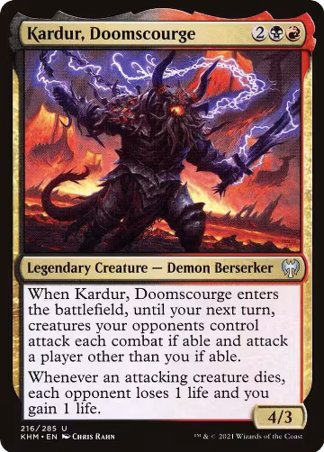Kardur, Doomscourge (216), Kaldheim — Magic card price