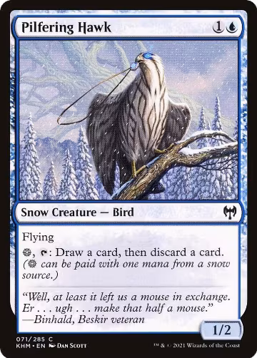 Pilfering Hawk (71), Kaldheim — Magic card price