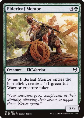 Elderleaf Mentor (165), Kaldheim — Magic card price