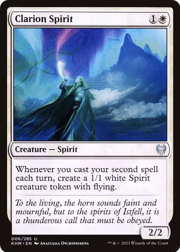 Clarion Spirit (6), Kaldheim — Magic card price