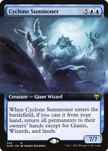 Cyclone Summoner (Extended Art) (343), Kaldheim — Magic card price