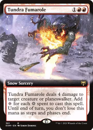Tundra Fumarole (Extended Art) (361), Kaldheim — Magic card price