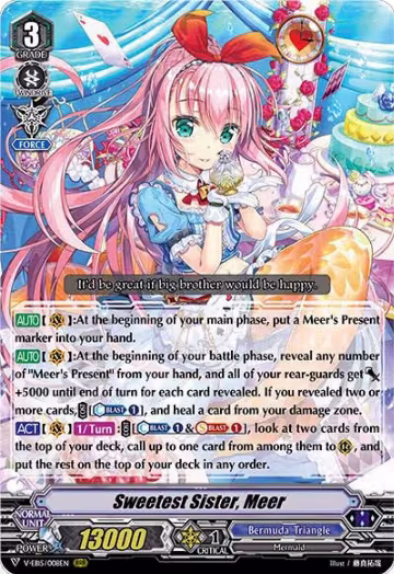 Sweetest Sister, Meer (V-EB15/008EN), V-EB15: Twinkle Melody — Vanguard card price