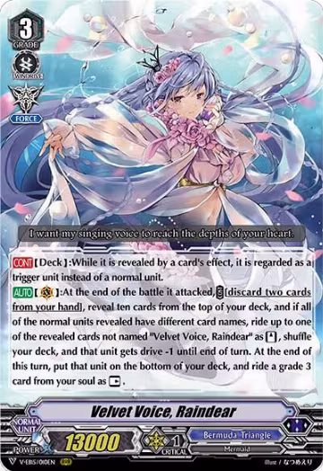 Velvet Voice, Raindear (V-EB15/010EN), V-EB15: Twinkle Melody — Vanguard card price