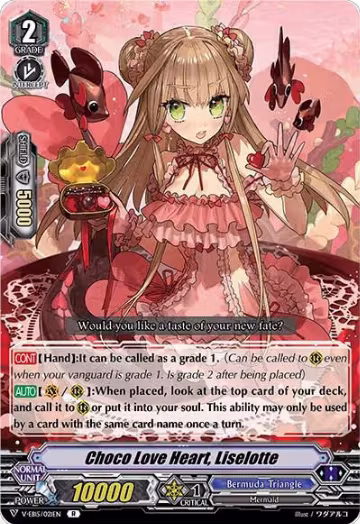 Choco Love Heart, Liselotte (V-EB15/021EN), V-EB15: Twinkle Melody — Vanguard card price