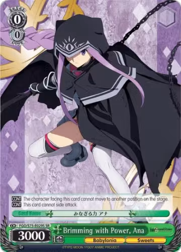 Brimming with Power, Ana (SR) (FGO/S75-E029S SR), Fate/Grand Order Absolute Demonic Front: Babylonia — Weiß Schwarz card price