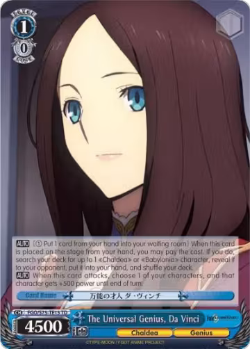The Universal Genius, Da Vinci (FGO/S75-TE15 TD), Fate/Grand Order Absolute Demonic Front: Babylonia — Weiß Schwarz card price