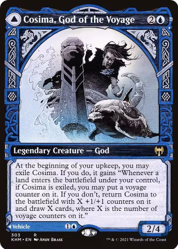 Cosima, God of the Voyage (Showcase) (303), Kaldheim — Magic card price